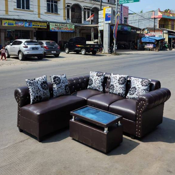 Sofa L Putus / Sofa L Kancing / Sofa Kancing / Sofa L