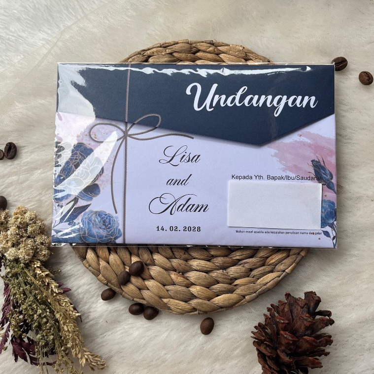 Undangan Pernikahan Amplop Aesthetic Undangan Pernikahan Murah