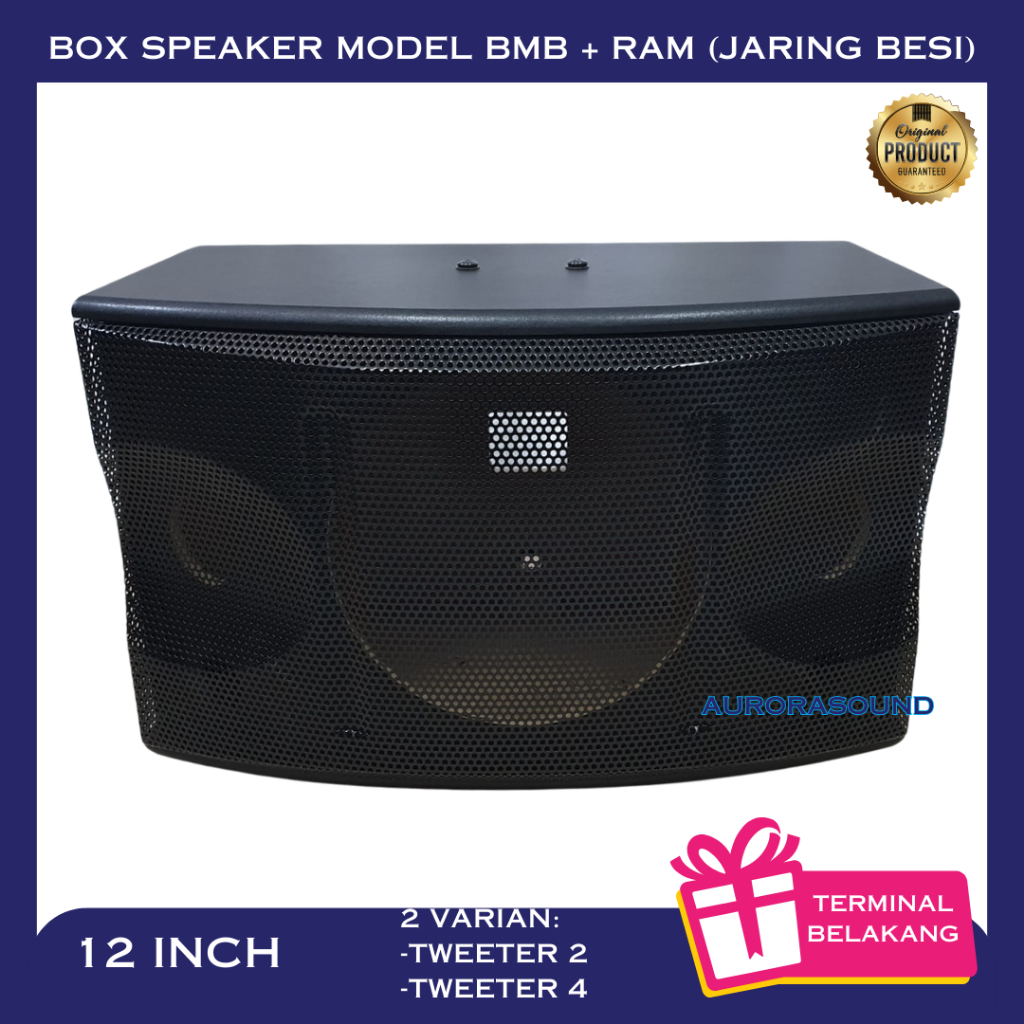 BOX SPEAKER MODEL BMB 12 INCH 12IN 12" BOK KOSONG RAM BESI