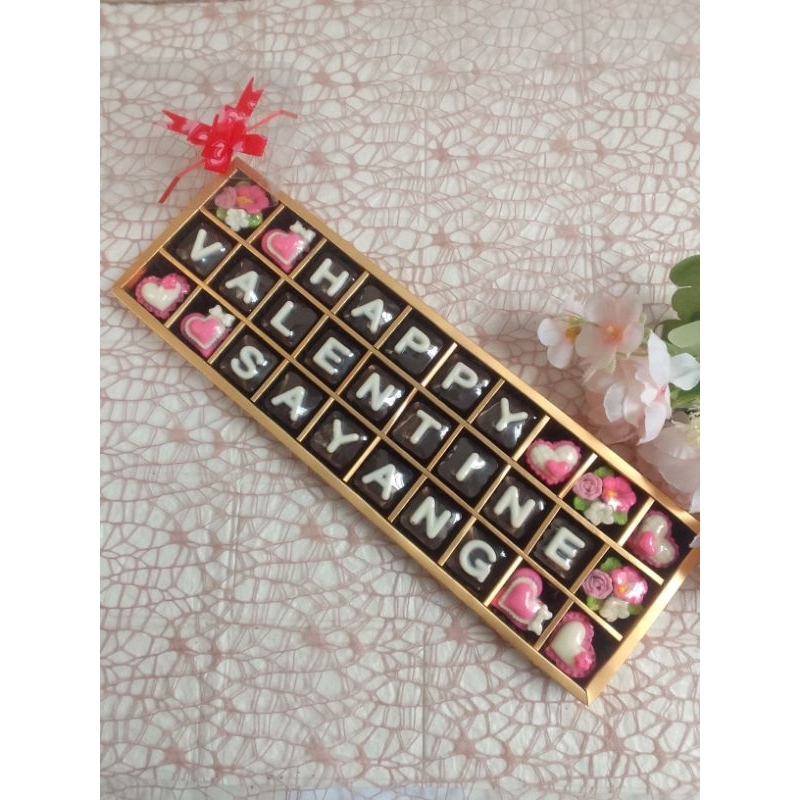 

Coklat ucapan valentine 30 sekat