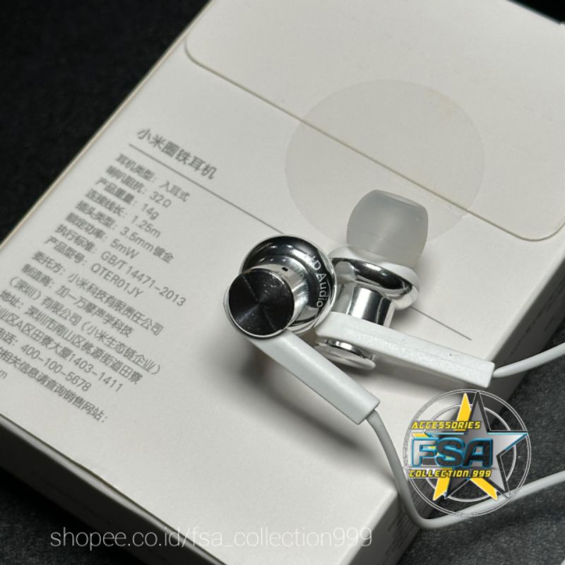 Headset Xiaomi Bass Stereo Earphone Hi-res Xiaomi Redmi 9 9A 9C note 7 Headset Full Bass