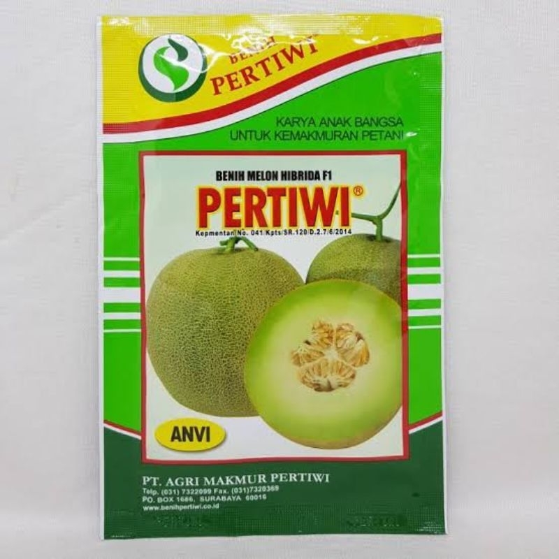 Benih Melon Pertiwi anvi - Bibit Melon putih/ melon madu