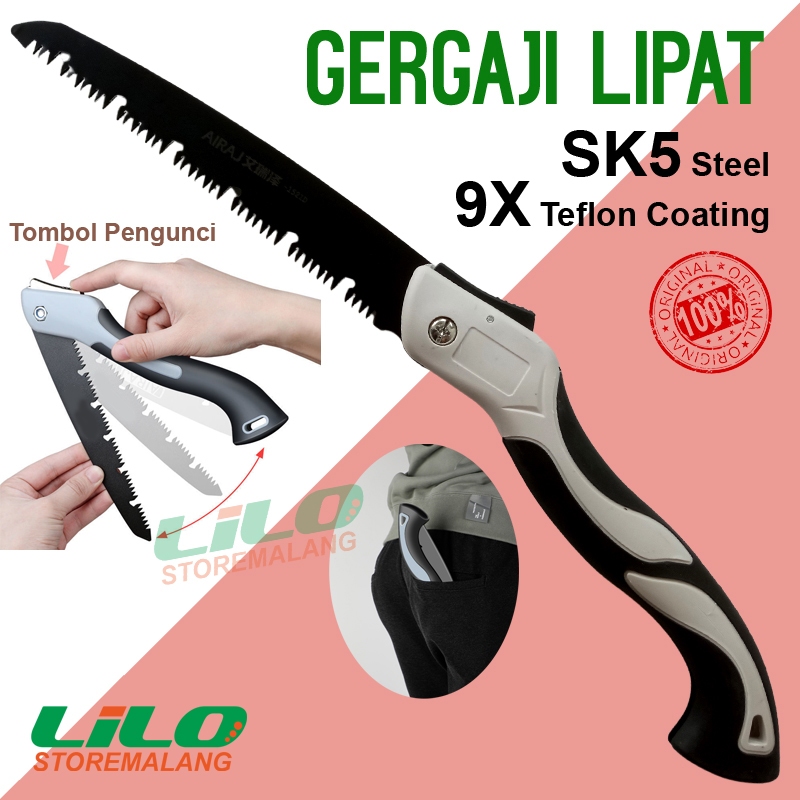 Gergaji Lipat / Gergaji kayu camping portable baja SK5 L283