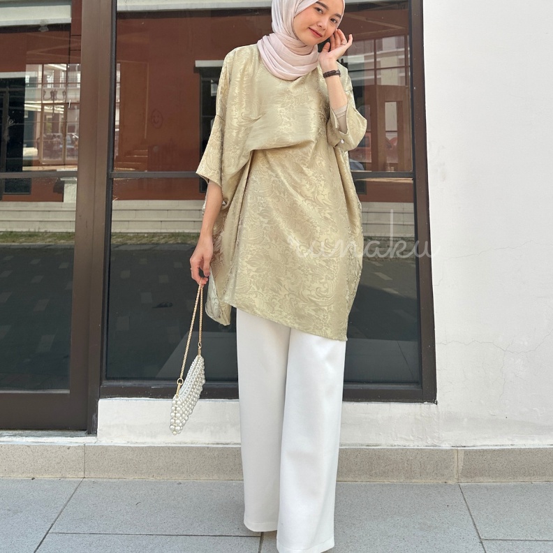 SILMI KAFTAN  KAFTAN WANITA PREMIUM  KAFTAN PENDEK WANITA  KAFTAN MODERN  KAFTAN TUNIK  ATASAN KAFTA