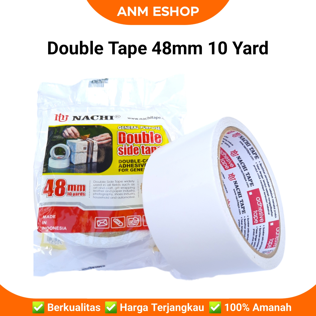 

Isolasi Double Tape NACHI 2 inch / 48mm x 10yard / double side / isolasi bolak balik