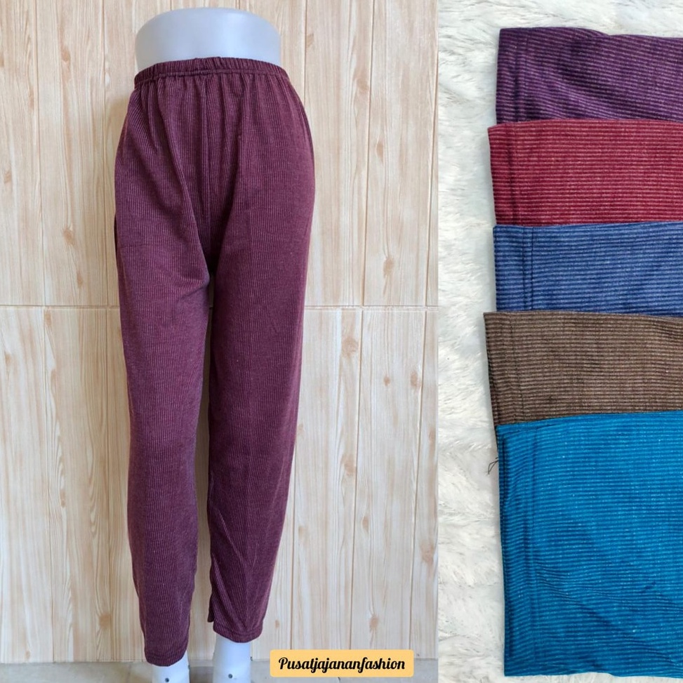 Legging TERESA Babat Panjang Wanita Inner Gamis Celamis Salur Babat Murah Dalaman Rok dan Gamis ART 