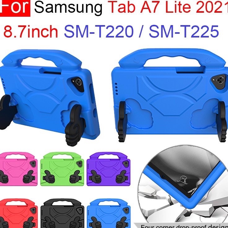 gW SAMSUNG TAB A7 LITE T225 T22TAB A 8 T295 219TAB A7 14 22 T55 T5 SILIKON CASE ANAK JEMPOL STANDING