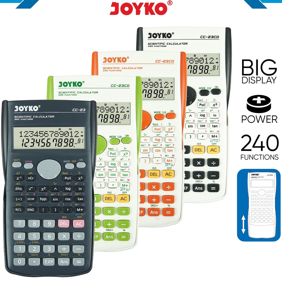 

COD Calculator Kalkulator Joyko CC23 Scientific 24 Functions