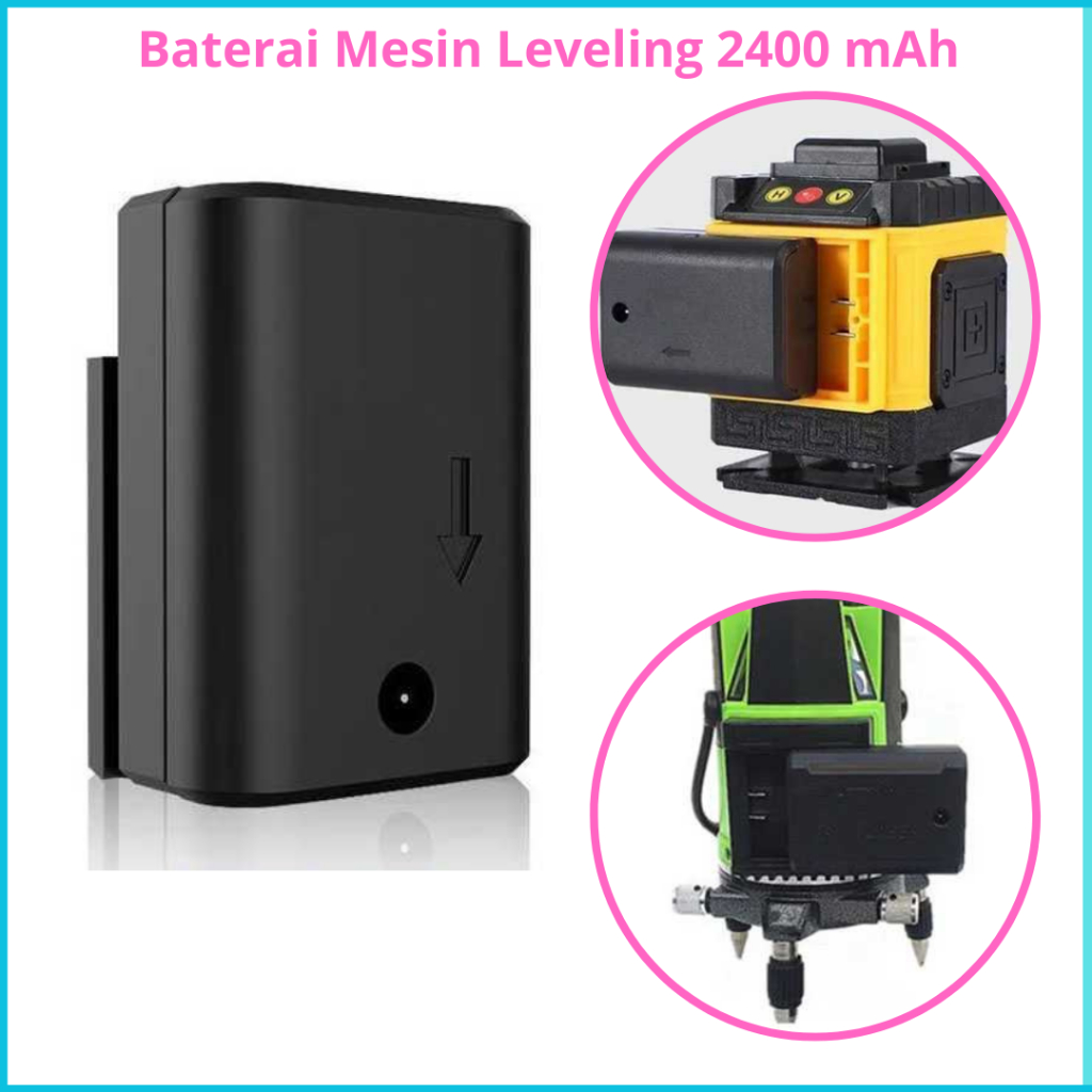 COD Cepat DEAH Baterai Isi Ulang Laser Level 3D Rechargeable Battery 2400mAh / Baterai Laser Level H