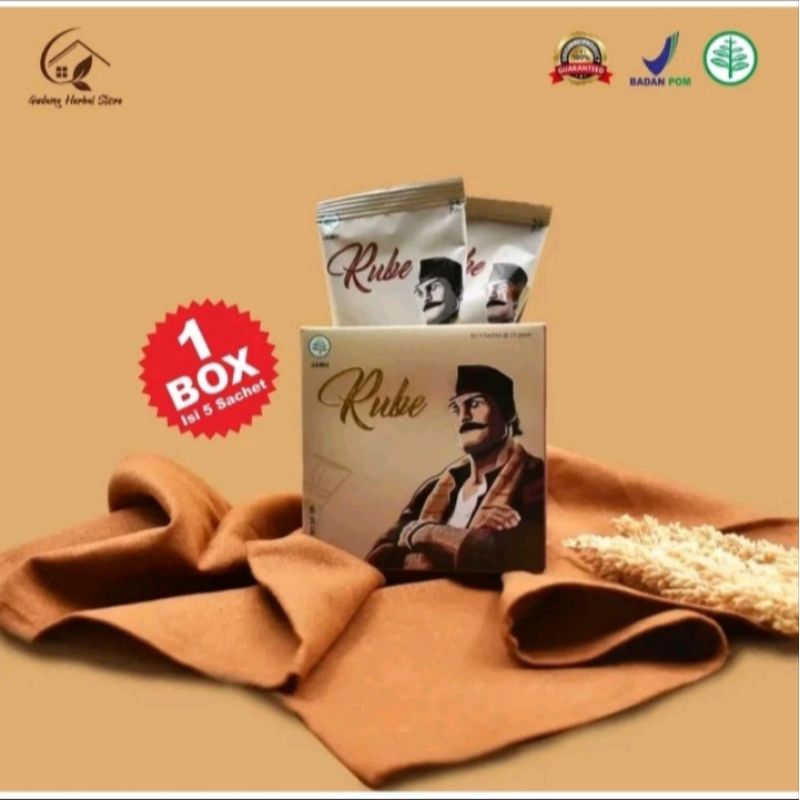 

KOPI RUBE 1 BOX 5 SACHET COFFEE RUBE ASLI ORIGINAL BERKUALITAS BPOM