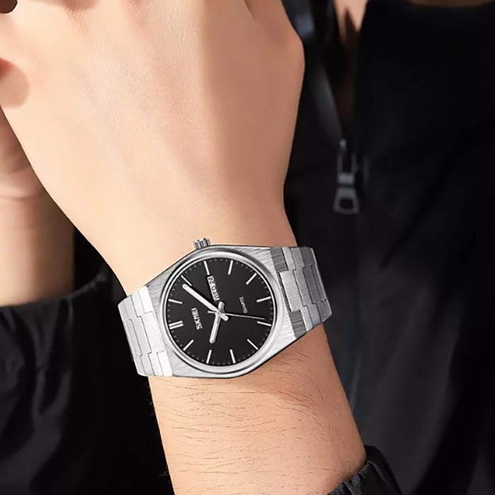 SKMEI Jam Tangan Analog Pria Waterproof Stainless Steel Quartz Watch - 9288