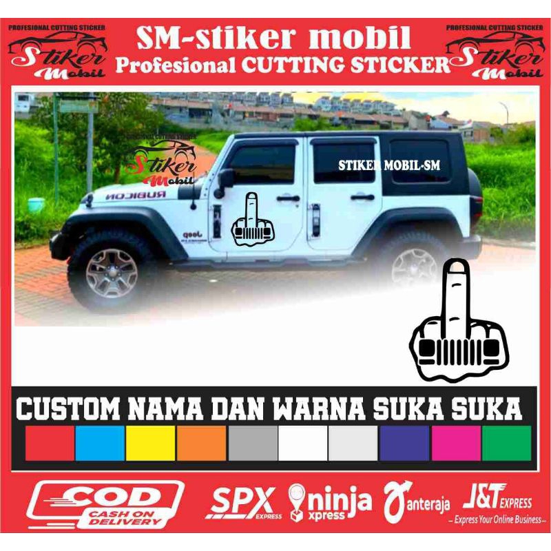 stiker variasi pintu mobil jeep katana jimny dll stiker mobil sticker car