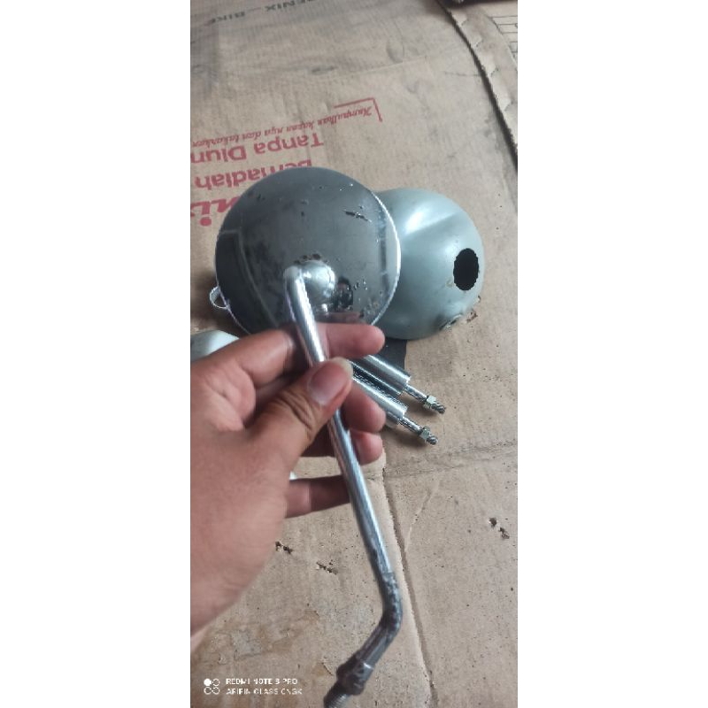 Back Mirror Spion MS Made In Japan drat 14 Honda cb100 k5 gl100 gl125 old cg110 cg125 cb twin aplika