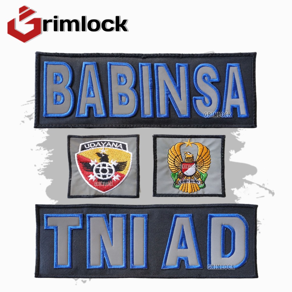 Logo Bordir Udayana / Babinsa TNI / Patch Logo Bordir