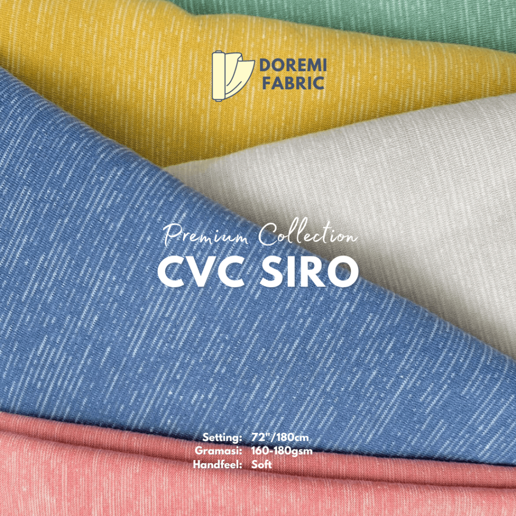 (METERAN) Kain DOREMI CVC SIRO PREMIUM