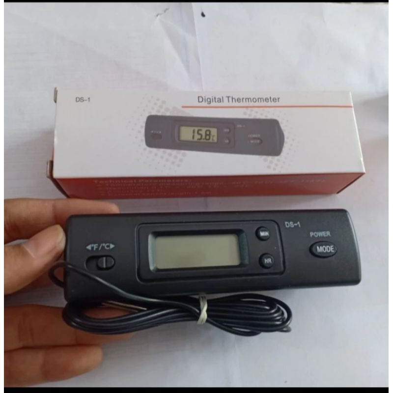 Thermometer termometer Digital alat ukur suhu AC mobil