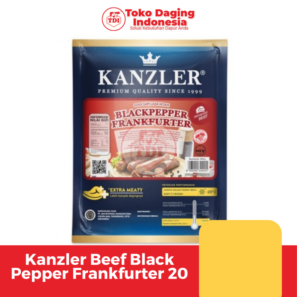 

Kanzler Beef Black Pepper Frankfurter 20