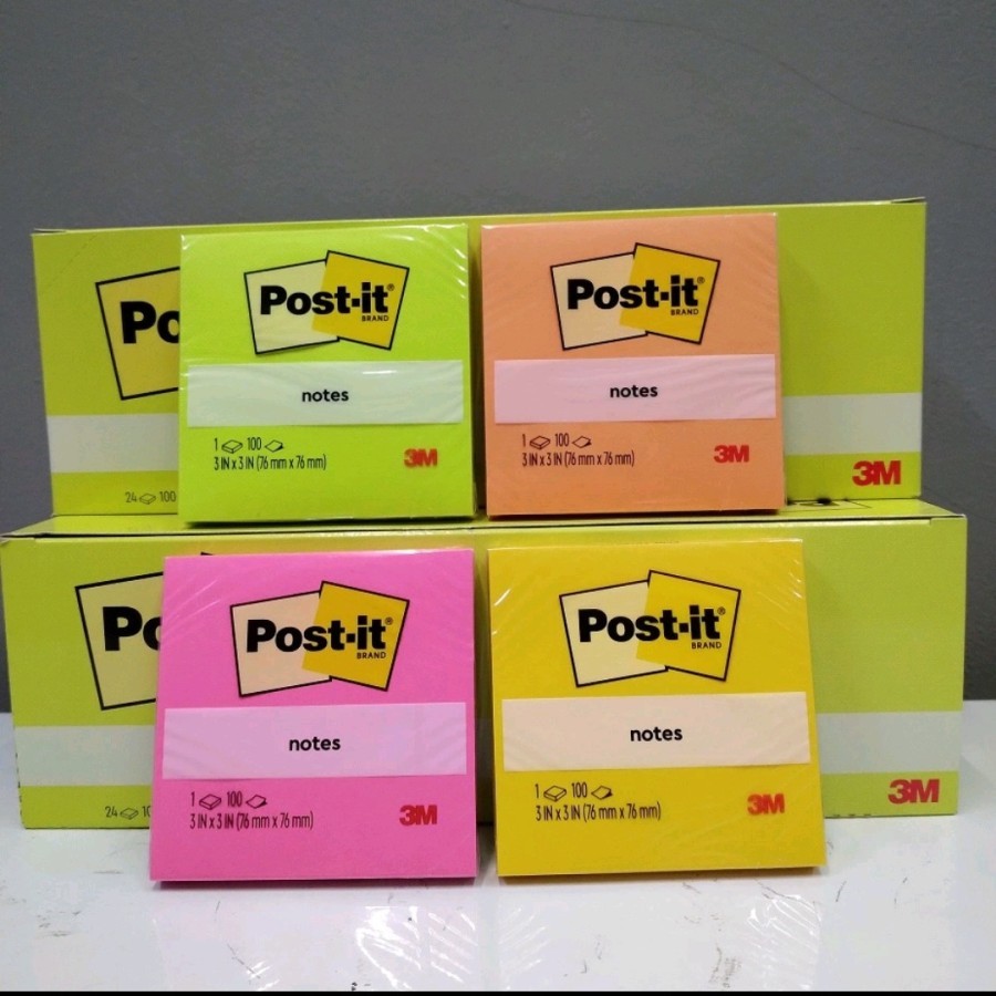 

Post-it notes 3 M super sticky 3in x 3in - Kertas notes 654 1 pack