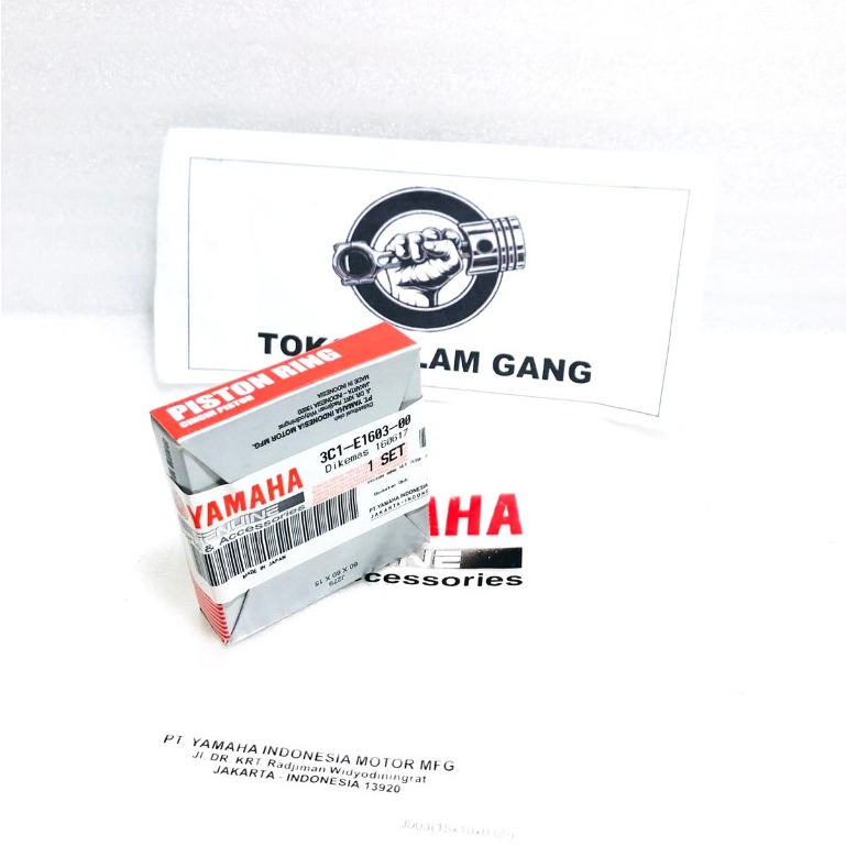 RING PISTON RING SEHER KIT PAKET PISTON STANDAR 3C1-E1603-00 YAMAHA VIXION NEW VIXION OLD MX KING OR