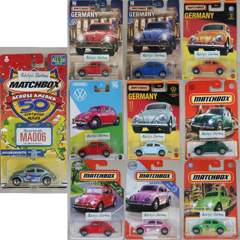 matchbox 1962 '62 vw volkswagen beetle edisi germany 1/12 11/12 taxi mbx coastal road trip taxi vw 7
