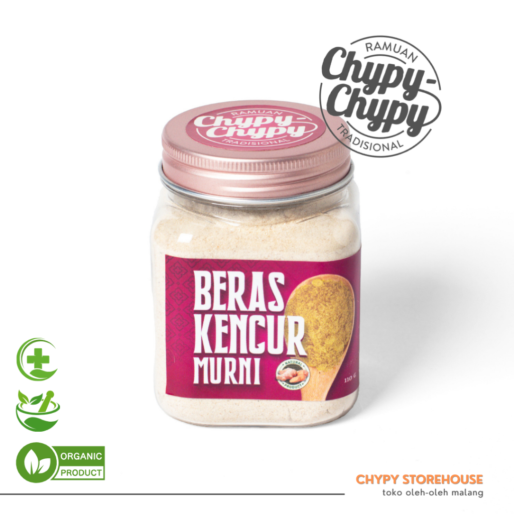 

Jamu Beras Kencur Bubuk Chypy - Murni Tanpa Gula Herbal Organik - Kemasan Toples