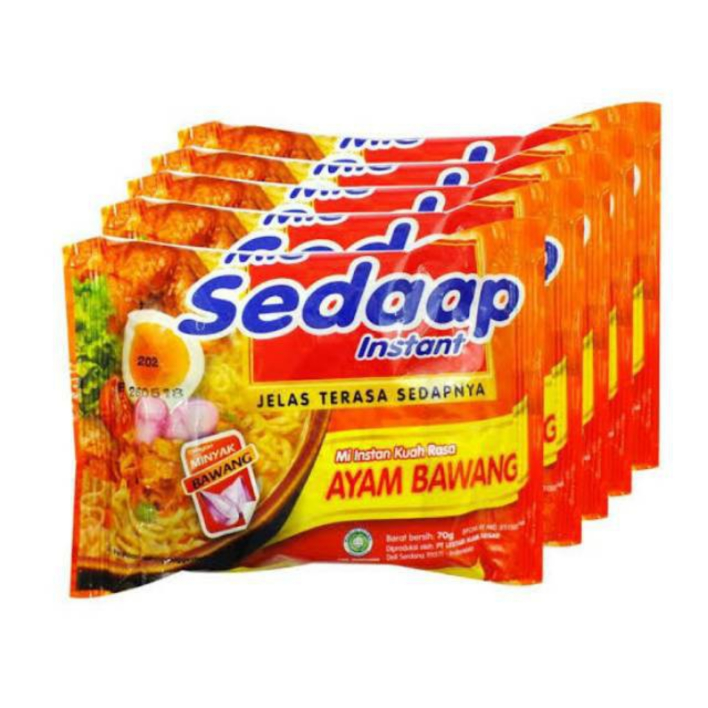 

Mie Sedaap Ayam Bawang 70gr isi 5 pcs Mie Instant Kuah