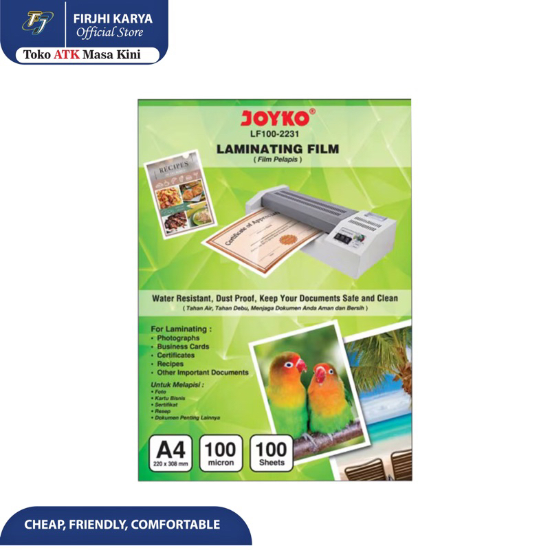 

Laminating Film LF100-2231 (Folio) - Joyko
