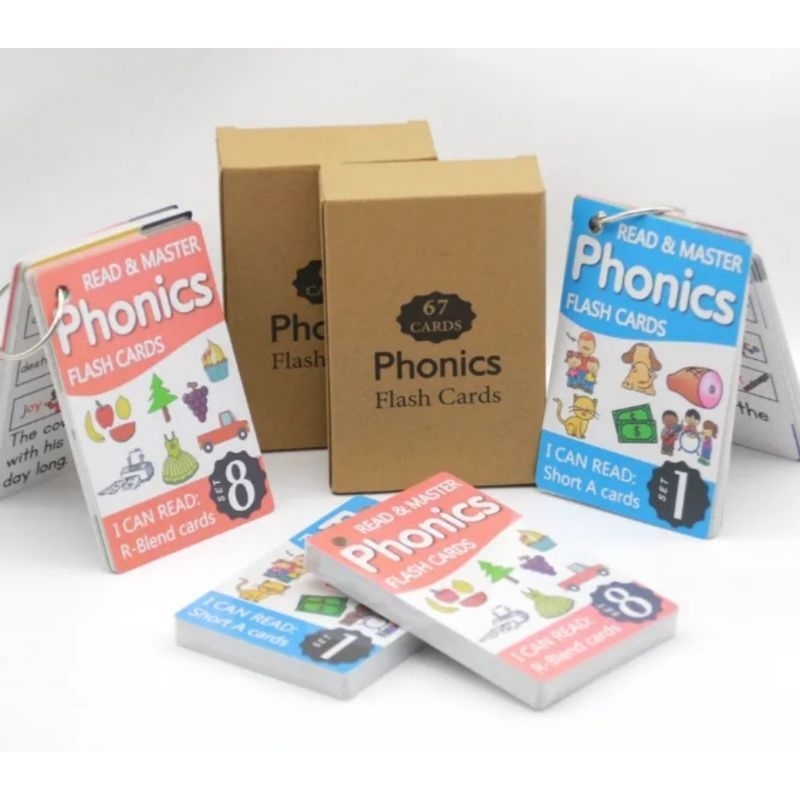 FLASHCARD KARTU FLASH 67 KARTU PEMBELAJARAN BAHASA INGGRIS FONIK ALAMI TAHAN AIR FLASHCARD BAHASA IN