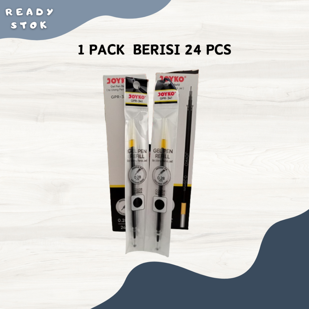 

GEL PEN REFILL / ISI BOLPOIN / ISI PULPEN GPR - 341 /GEL PEN REFILL GPR-341 JOYKO ( DUS)