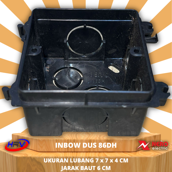 NERO 86DH - Inbow Dus/Flush Box (Untuk Saklar/Stop Kontak NERO)