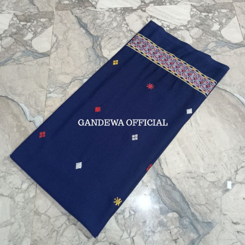 GANDEWA TENUN || Kain Tenun Sulam Bordir Expo Sariwarna Grade AAA Tumpal Pabintik S Motif Toraja