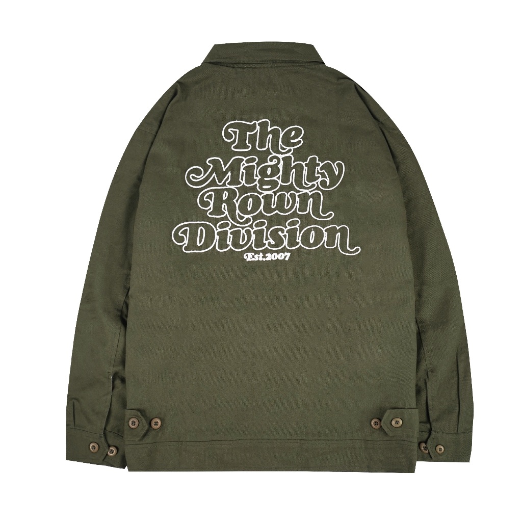 Rown Division Storage Deck Jacket - Rowndvsn Jaket Kanvas Centauri Green Army