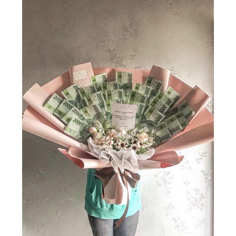 money bouquet 20rb 5 lembar