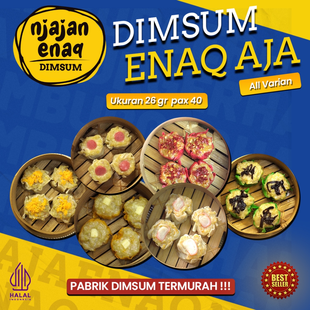 

DIMSUM ENAQ AJA 26gr PACK ISI 40 ❤️ NJAJANENAQ ❤️