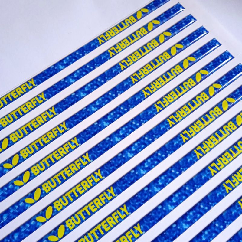 Sidetape Kupu Tekstur 7mm Timbul Resin Lentur Lis Bet Tenis Meja Pingpong