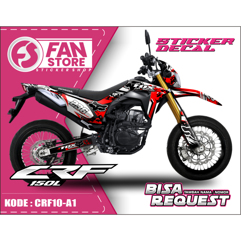 Decal CRF 150 L Full Body Decal CRF 150L Stiker CRF 150L Terbaru