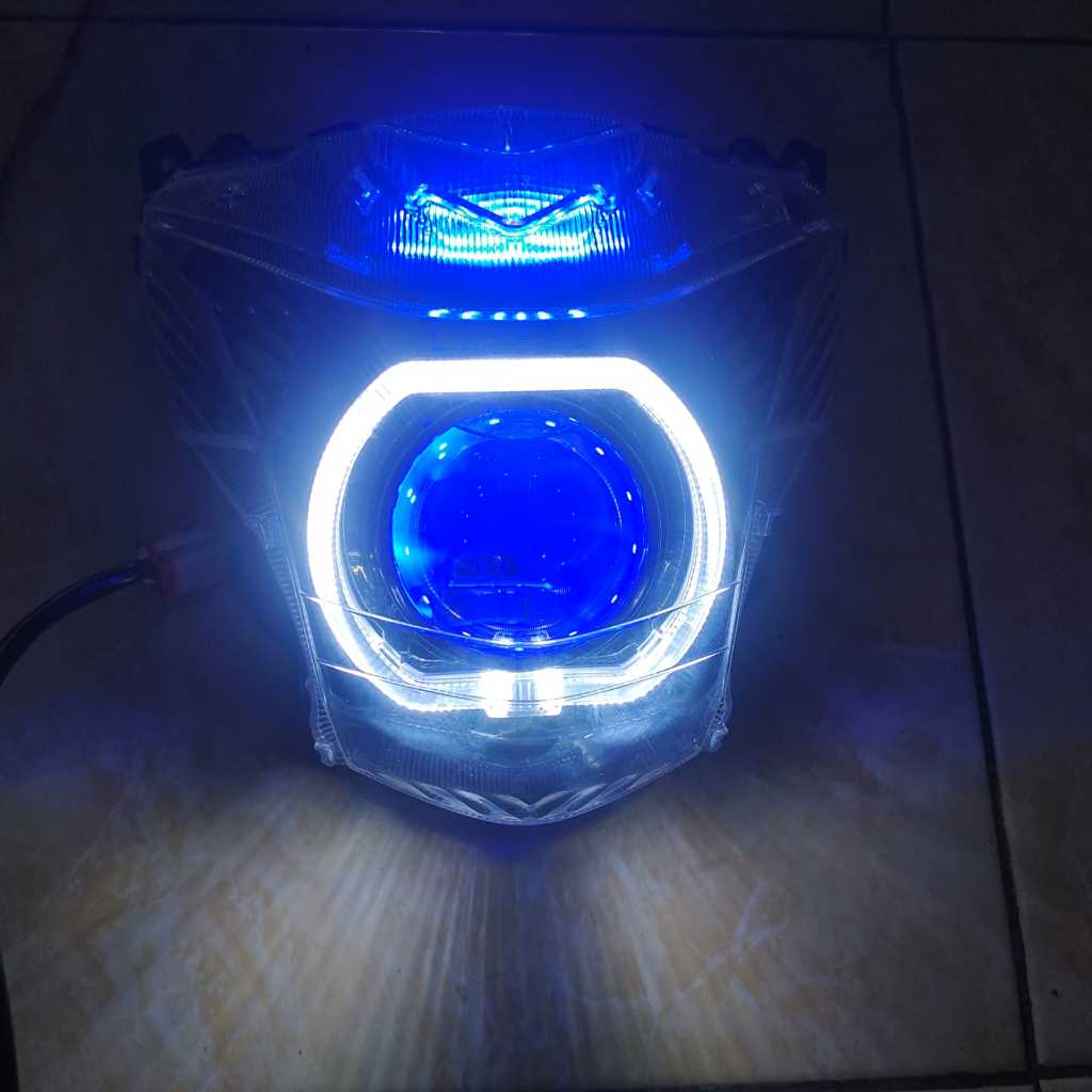REFLEKTOR LAMPU DEPAN SATRIA FU FI INJEKSI PNP BILED AES TURBO SE 2,5 INCH 60 WATT