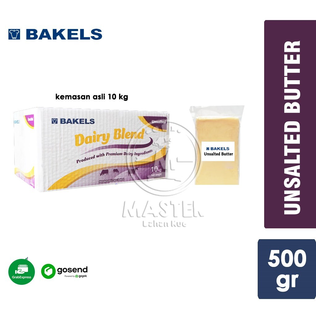 

Unsalted Butter Bakels Dairy Blend Repack 500 gr [KHUSUS INSTANT]