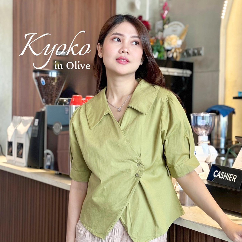 [KYOKO] Bisa Cod - Baju wanita lengan pendek / Atasan casual simple remaja / ootd remaja kekinian