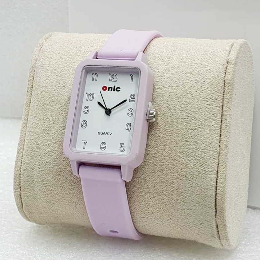 NIC Original Jam Tangan Cewek Tali Karet Kecil Elegan Mewah Terbaru Import Karet Original