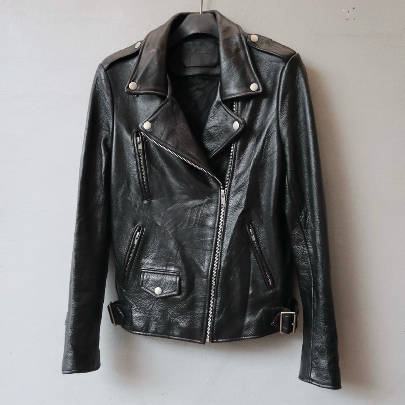 Vivastudio Jaket kulit ramones motor rider Pl bekas preloved second