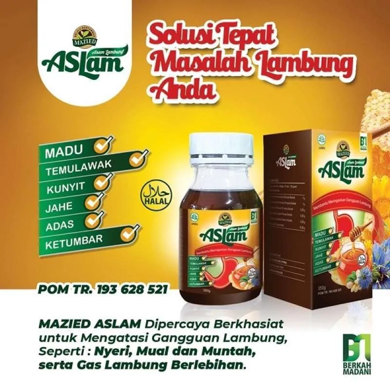 

Best Seller Madu Lambung ASLAM 350gr Original