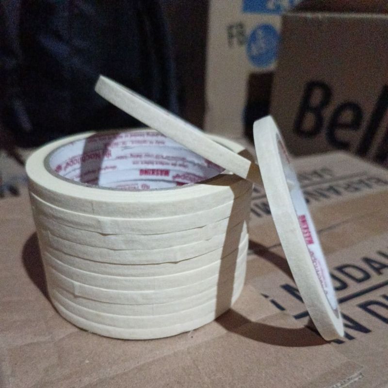 

masking tape 3mm lakban kertas strip