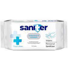 Saniter Personal Wipes Sanitizer