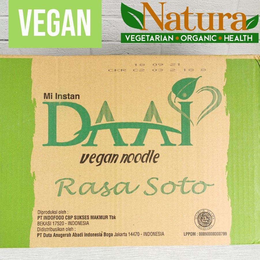 

MEGA SALE DAAI Mi Instant 1 Dus 4 Bungkus Vegan Vegetarian