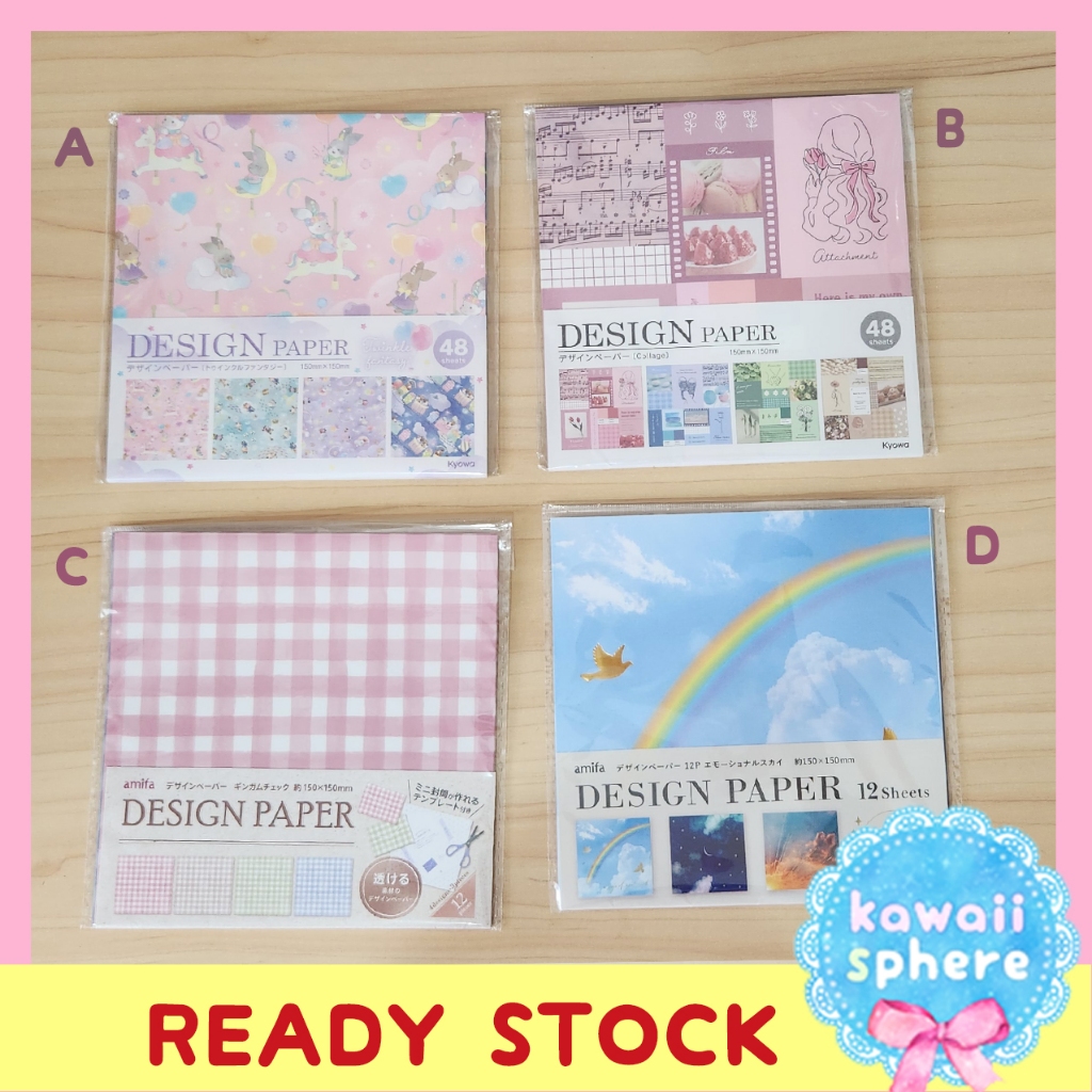

Kawaii Design Paper Kyowa / Amifa Japan | Kertas Origami Chiyogami