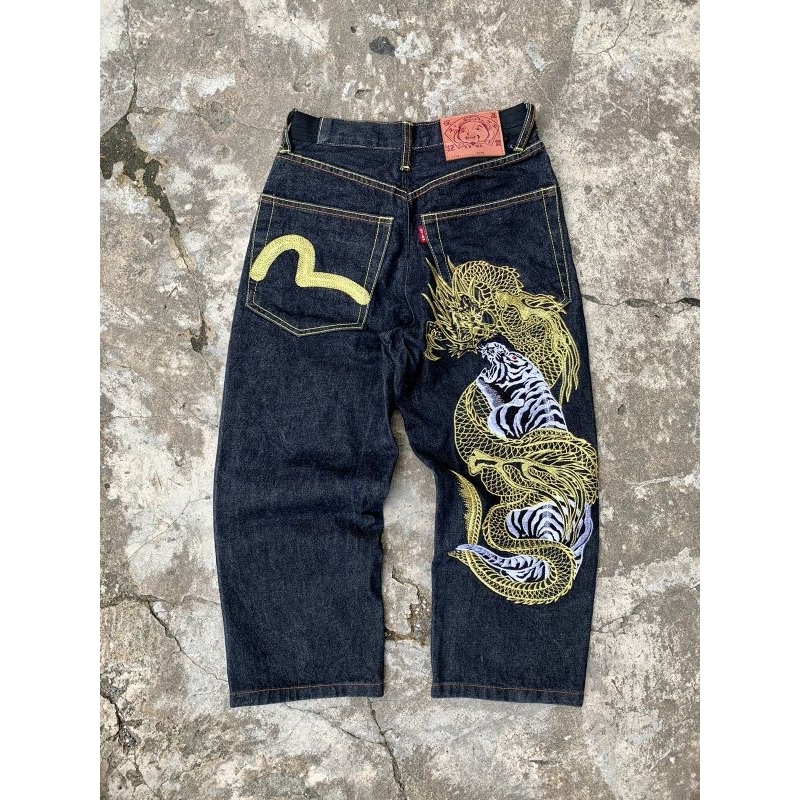 celana jeans evisu x sukajan