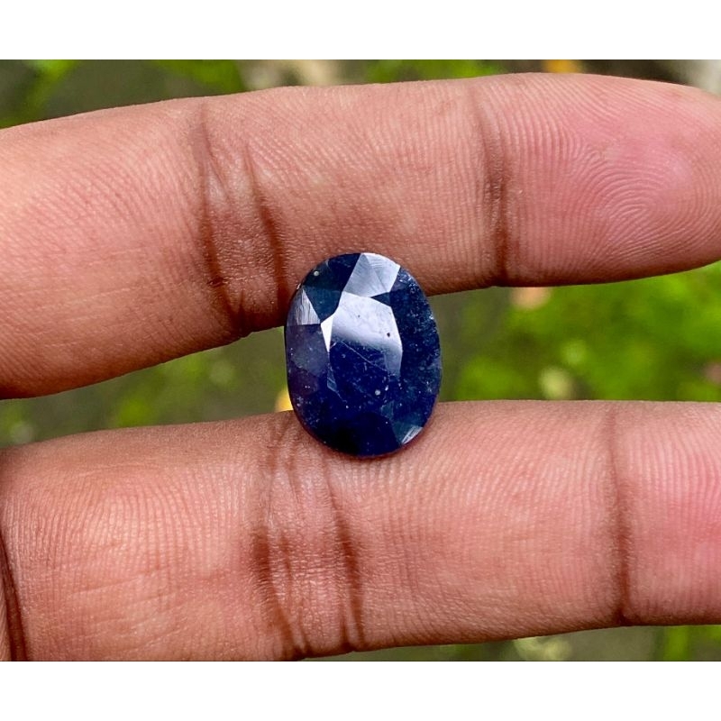 Natural Blue Sapphire Corundum Batu Blue Safir Afrika Dim 17x12.5x8 CT 17