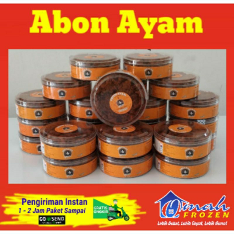 

Abon Ayam Karwati Original & Pedas Asli Cianjur,Frozen Serang