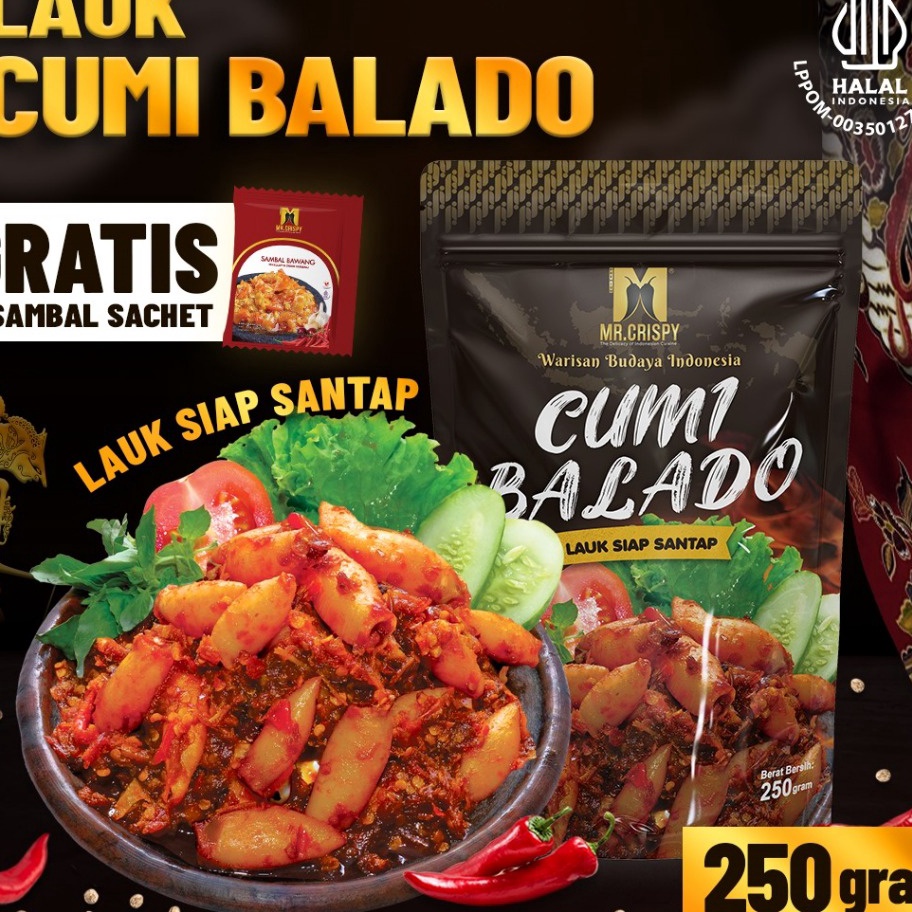 

ORIGINAL LAUK CUMI BALADO IKAN BILIS BALADO IKAN GABUS BALADO MR CRISPY